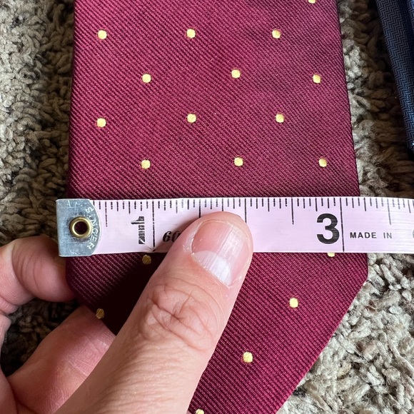 Lot of 2 Brooks Brothers Silk Neck Ties Neckties Stripes Polka Dots - Picture 7 of 7